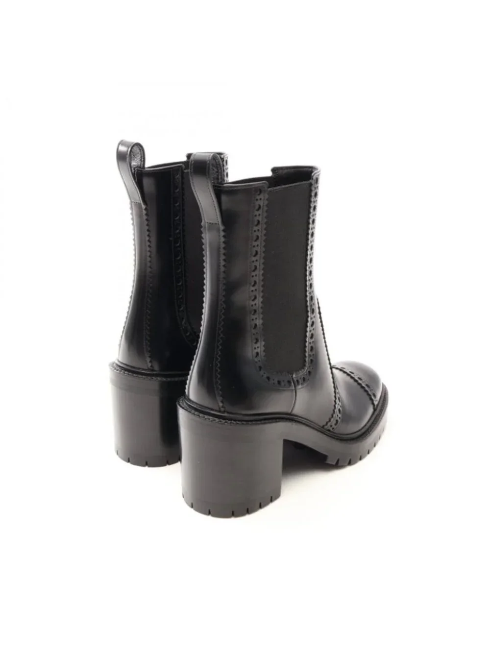 Hermes Boots Lindsay H-lift Black Leather